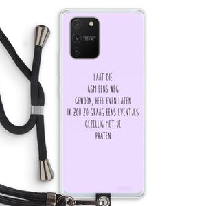 GSM: Samsung Galaxy S10 Lite Transparant Hoesje met koord