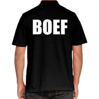 BOEF poloshirt zwart voor heren - thumbnail