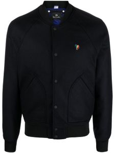 PS Paul Smith veste bomber Wadded à logo brodé - Bleu