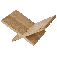 WOOOD Boekenstandaard 'Jet' Eikenhout, kleur Naturel