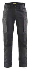 Blåkläder Dames Service werkbroek stretch 71591146 | Donkergrijs/Zwart | Maat 50 - 7330509485019