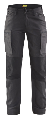 Blåkläder Dames Service werkbroek stretch 71591146 | Donkergrijs/Zwart | Maat 42 - 7330509484975