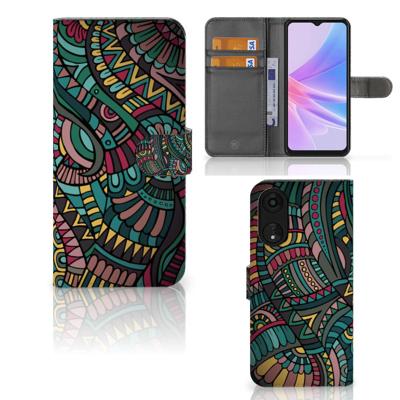 OPPO A78 5G | A58 5G | Telefoon Hoesje | Aztec