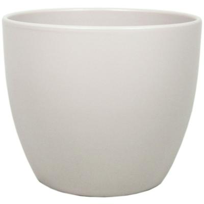 Floran Plantenpot - taupe - mat - keramiek - 32 x 27 cm - plantenpotten binnen