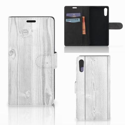 Sony Xperia XZ | Sony Xperia XZs | Book Style Case | White Wood