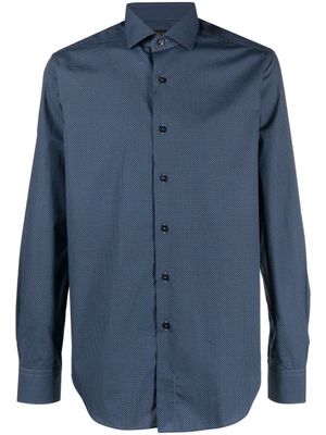 Dell'oglio chemise boutonnée à manches longues - Bleu
