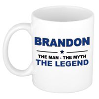 Brandon The man, The myth the legend cadeau koffie mok / thee beker 300 ml