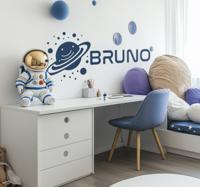 Planeet en aangepaste naam muursticker ruimte Planeet en aangepaste naam muursticker ruimte
