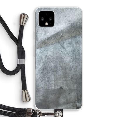 Grey Stone: Pixel 4 XL Transparant Hoesje met koord