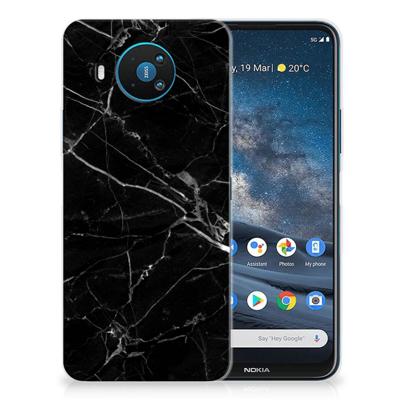 Nokia 8.3 | TPU | Siliconen hoesje | Marmer Zwart - Origineel Cadeau Vader