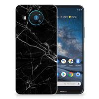 Nokia 8.3 | TPU | Siliconen hoesje | Marmer Zwart - Origineel Cadeau Vader