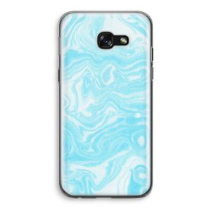 Waterverf blauw: Samsung Galaxy A5 (2017) Transparant Hoesje