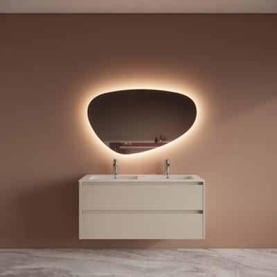 Badmeubelset BWS Riga Met Asia Wastafel Wit 120 cm Kasjmier Boss & Wessing