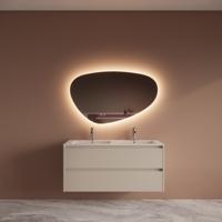 Badmeubelset BWS Riga Met Asia Wastafel Wit 120 cm Kasjmier Boss & Wessing