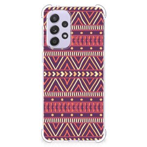 Samsung Galaxy A33 Doorzichtige Silicone Hoesje Aztec Paars