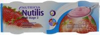 Nutricia Nutilis fruit stage 3 aardbei 3x150 gr (1 st)