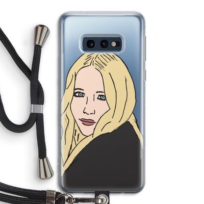 Mary Kate: Samsung Galaxy S10e Transparant Hoesje met koord