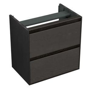 Onderkast Forzalaqua Reno 59.5x39.5x60 Cm 2 La Softclose Eiken Black Oiled