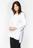 Yoek Shirt met splitten | Wit | Maat 54/56