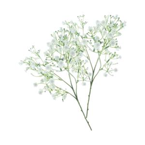 Kunstbloem Gipskruid Viette - 2x - 45 cm - wit - losse tak - kunst zijdebloem - Gypsophila