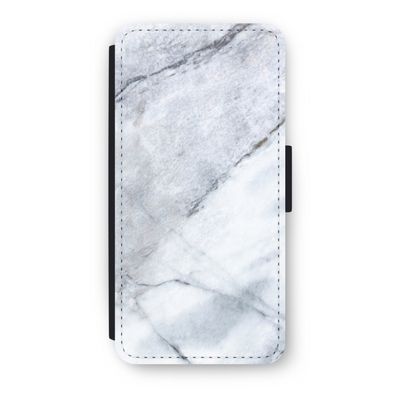 Witte marmer: iPhone SE 2020 Flip Hoesje