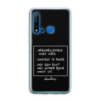 Mijn Motto's: Huawei P20 Lite (2019) Transparant Hoesje