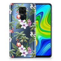 Xiaomi Redmi Note9 TPU Hoesje Flamingo Palms