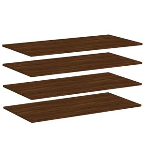 vidaXL Wandschappen 4 st 100x50x1,5 cm bewerkt hout bruineikenkleurig