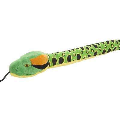 Wild Republic Knuffel anaconda slang - groen - 137 cm - Slangen - Reptielen