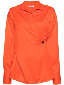 Ferragamo blouse à design cache-cœur - Orange