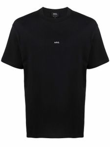 A.P.C. t-shirt à logo imprimé - Noir