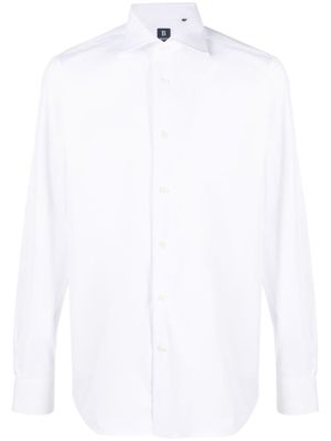 Boggi Milano chemise à ourlet incurvé - Blanc