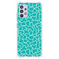 Samsung Galaxy A32 4G | A32 5G Enterprise Editie Back Cover Cracks Blue