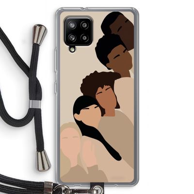 Sweet creatures: Samsung Galaxy A42 5G Transparant Hoesje met koord