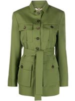 Golden Goose Journey belted blazer - Vert - thumbnail