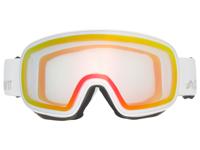CRIVIT PREMIUM Ski- en snowboardbril met meekleurend vizier (Wit)