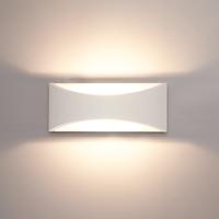 Lowa LED wandlamp - 3000K warm wit - 6 Watt 380 lumen - Up & down light - IP54 voor binnen en buiten - Moderne muurlamp - Tweezijdig - Wit