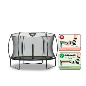 Exit Silhouette trampoline met net - Ø 305 cm- Zwart