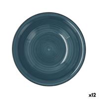 Diep bord Quid Vita Keramisch Blauw (ø 21,5 cm) (12 Stuks)
