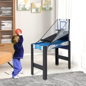 6 In 1 Speeltafel Multi-Spellentafel met Basketbal Biljart Tafeltennis Hockey Sjoelbak Bowling voor Kinderen en Volwassenen