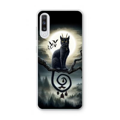 Moonlight Companions: Samsung Galaxy A70 Transparant Hoesje