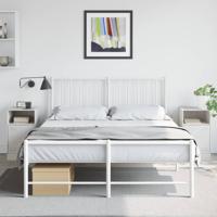 Nachtkastjes 2 st 34,5x39x62 cm staal wit - thumbnail