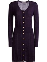 Bally robe en laine à manches longues - Violet