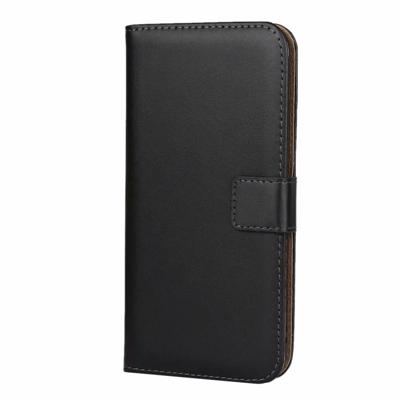 Lederen horizontale Flip holster voor Huawei Honor 20 met magnetische sluiting en beugel en kaartsleuf en portemonnee (zwart)