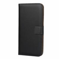 Lederen horizontale Flip holster voor Huawei Honor 20 met magnetische sluiting en beugel en kaartsleuf en portemonnee (zwart)