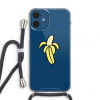 Banana: iPhone 12 mini Transparant Hoesje met koord