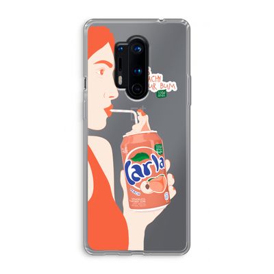 Peach please!: OnePlus 8 Pro Transparant Hoesje
