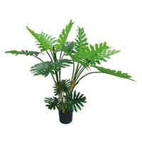 Kunstplant Philodendron 3-stam 120 cm - Buitengewoon de Boet