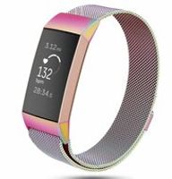 Fitbit Charge 3 & 4 milanese bandje - Maat: Large - Colour