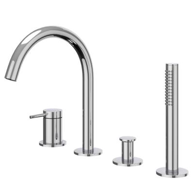 IVY Bond Badrandcombinatie - 4-wegs - mengkraan - draaibare uitloop - uittrekbare handdouche - Chroom 6301151